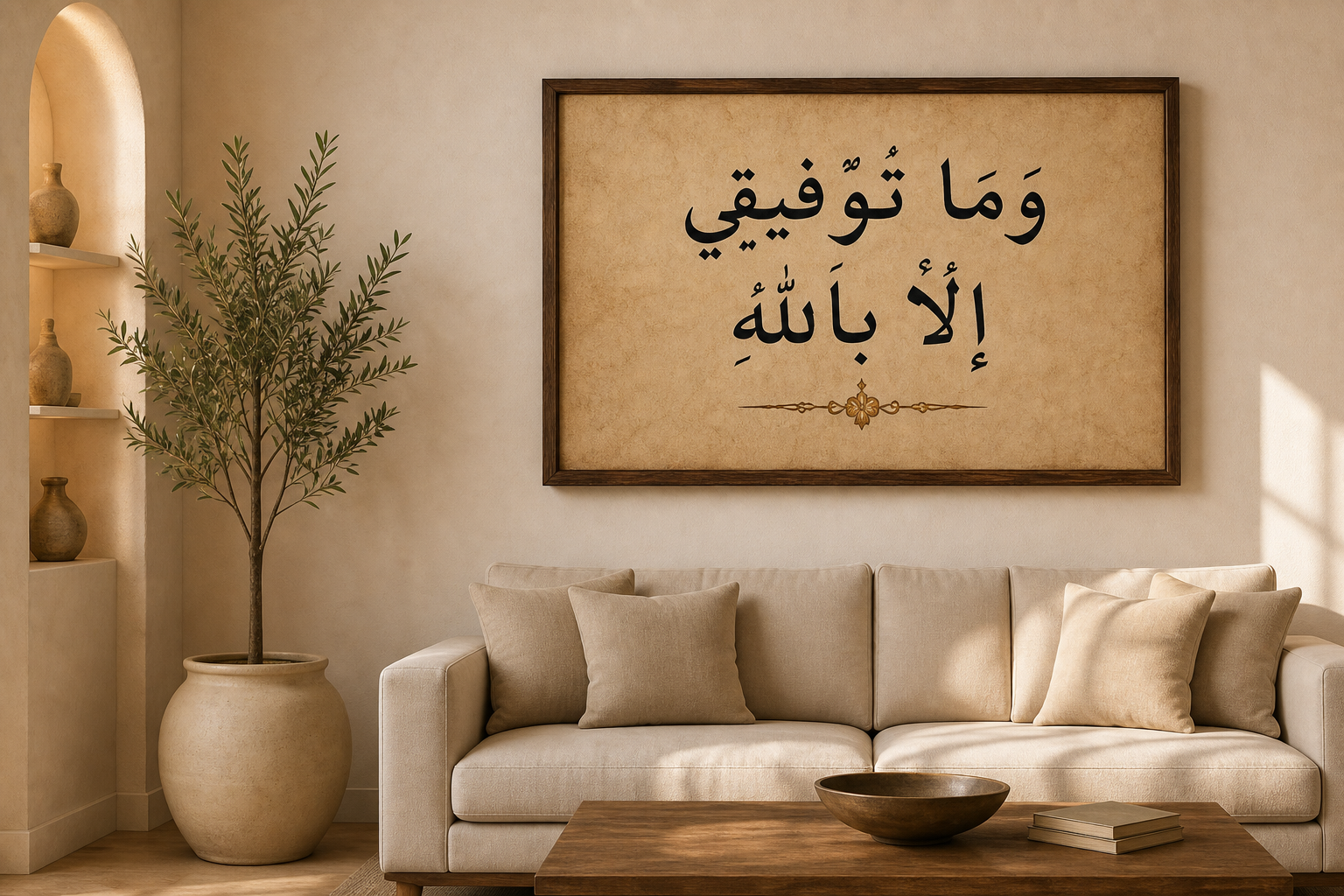 لوحة وما توفيقي إلا بالله